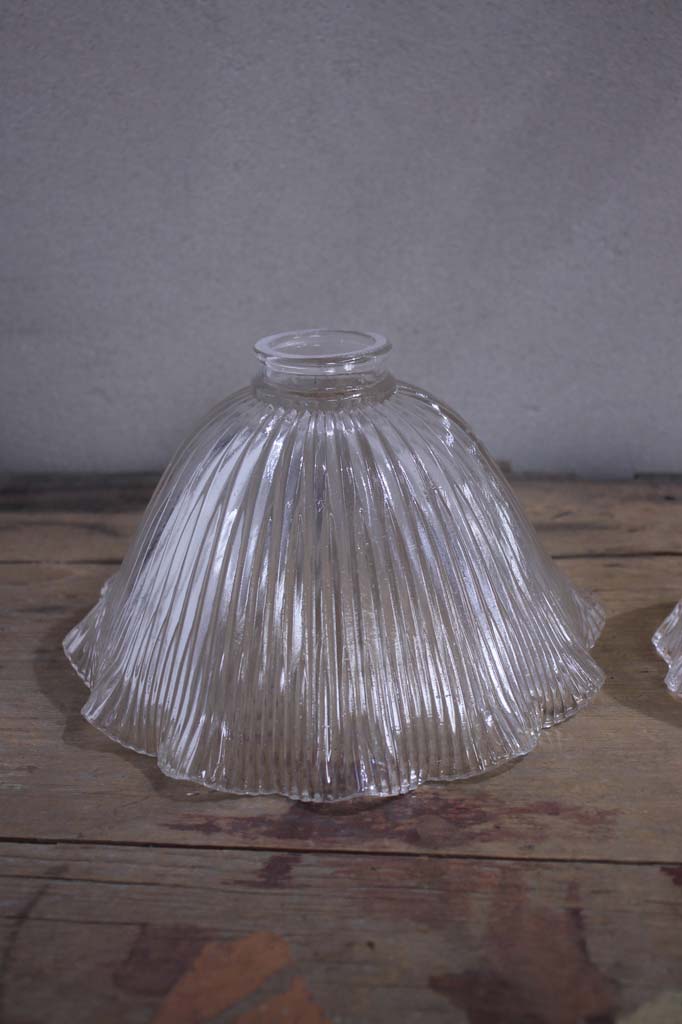 Holophane glass shade in medium size