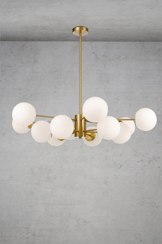 Banff Multi Light Pendant 12 light gold