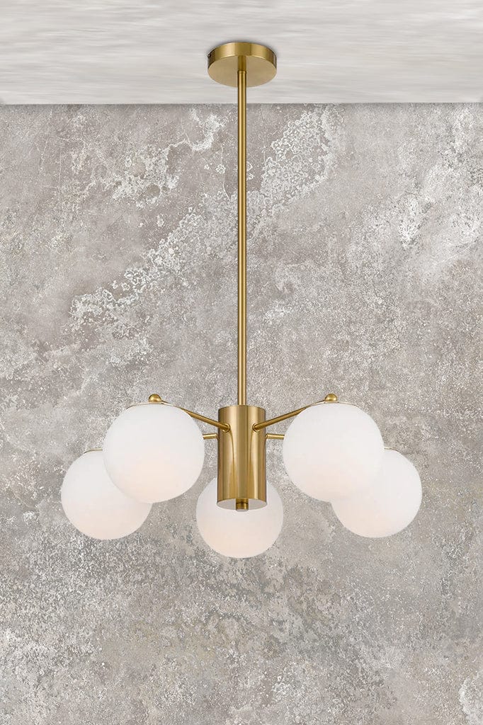 Banff Multi light pendant 5light gold