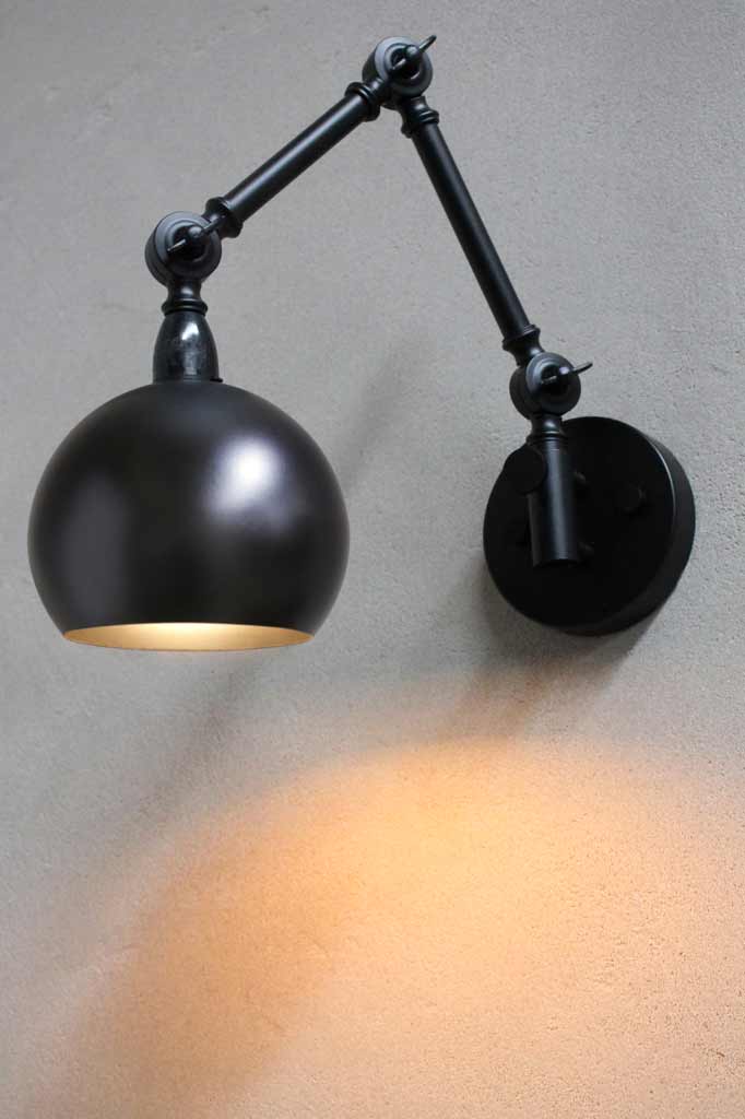 Black adjustable 2024 wall sconce