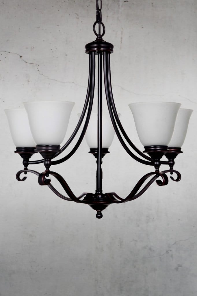 Medium bronze chandelier