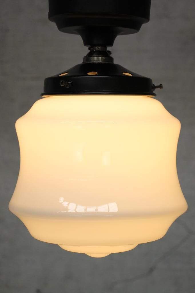 Schoolhouse flush mount lighting