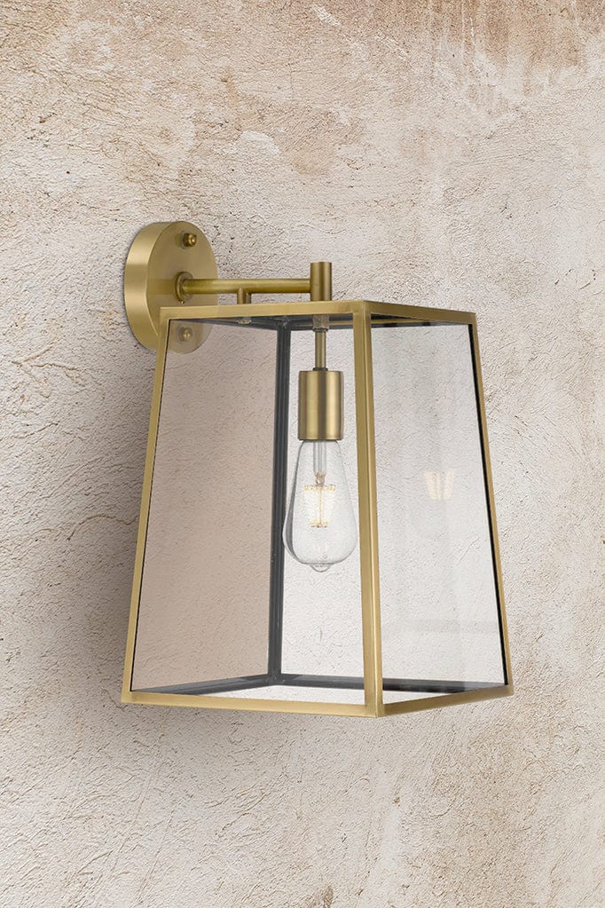 millport outdoor brass wall light