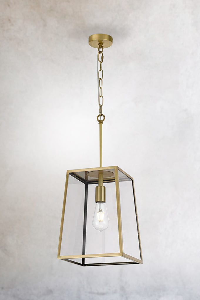 millport outdoor black brass pendant light