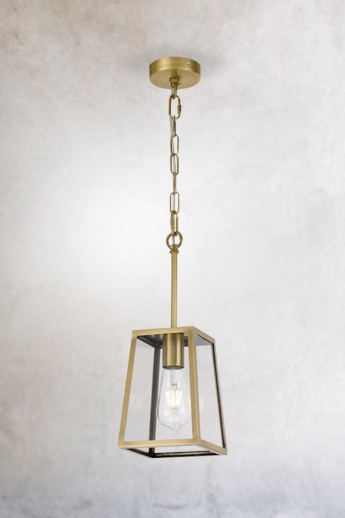 millport outdoor small solid brass pendant light