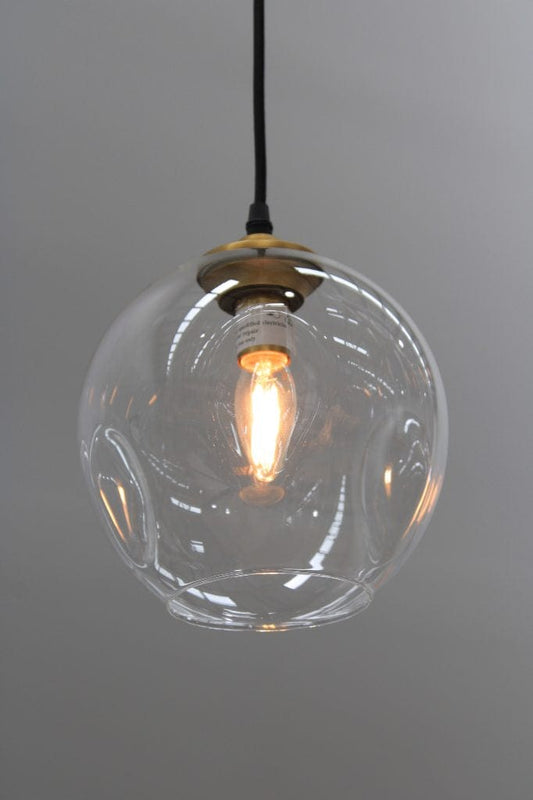 Montclair Glass Pendant Light Media Gold