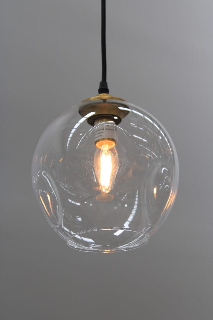 Montclair Glass Pendant Light Media Gold