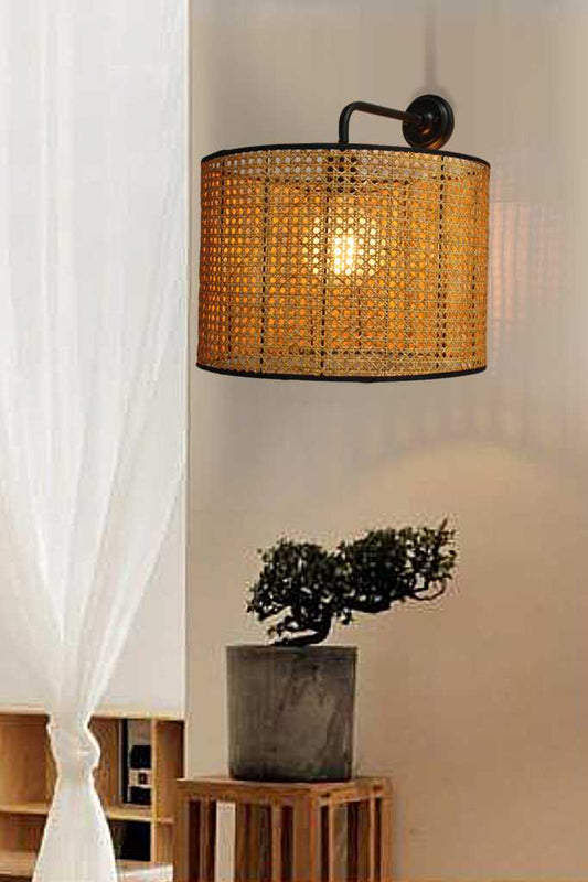 moselle rattan wall light