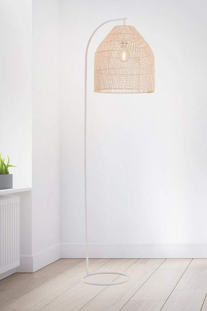 Natural Rattan Floor Lamp