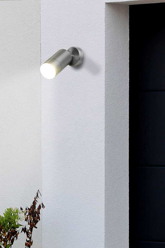 Naval LED Adjustable Wall Spotlight in sterling silver