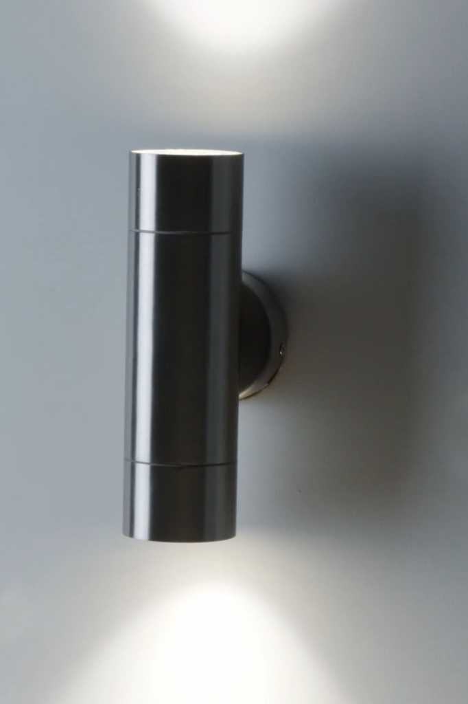 Naval LED Up/Down Wall Spotlight powder coated matt black 