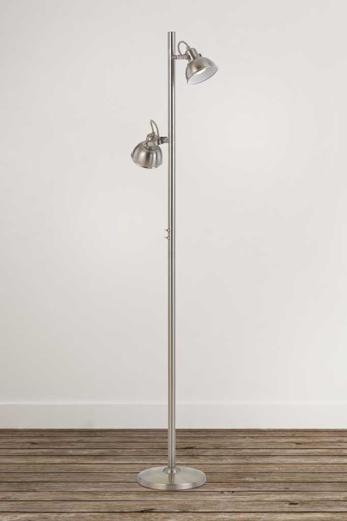 Nickel floor lamp