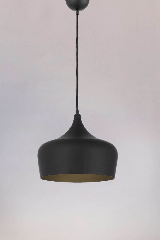 Medium brushed black pendant