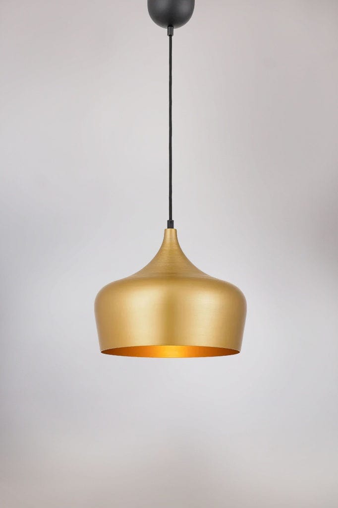 Medium brass finish pendant