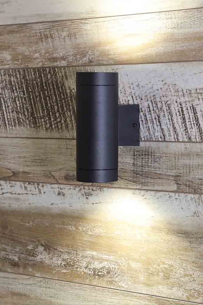 Black Up/Down Exterior Wall Light