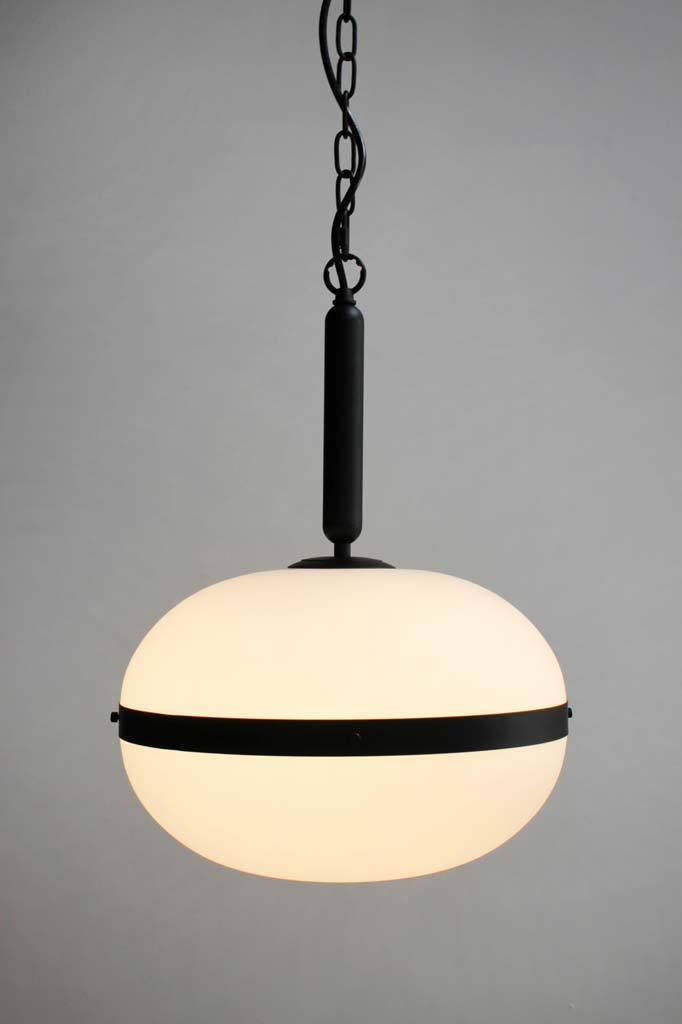 Opal glass pendant light