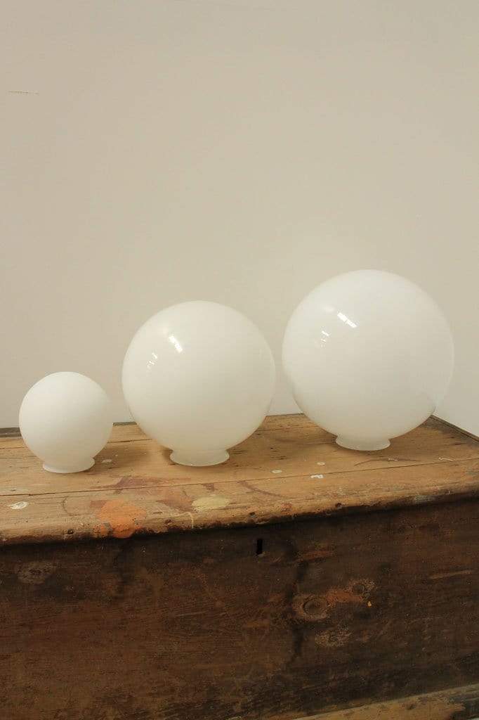 Opal glass ball shades. Opal glass ball lighting. Buy lighting online. Australia