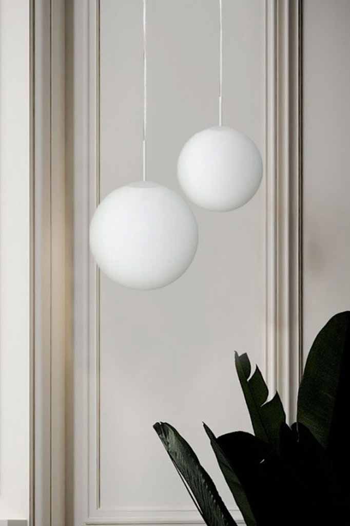 Orb glass pendants in large and X-large