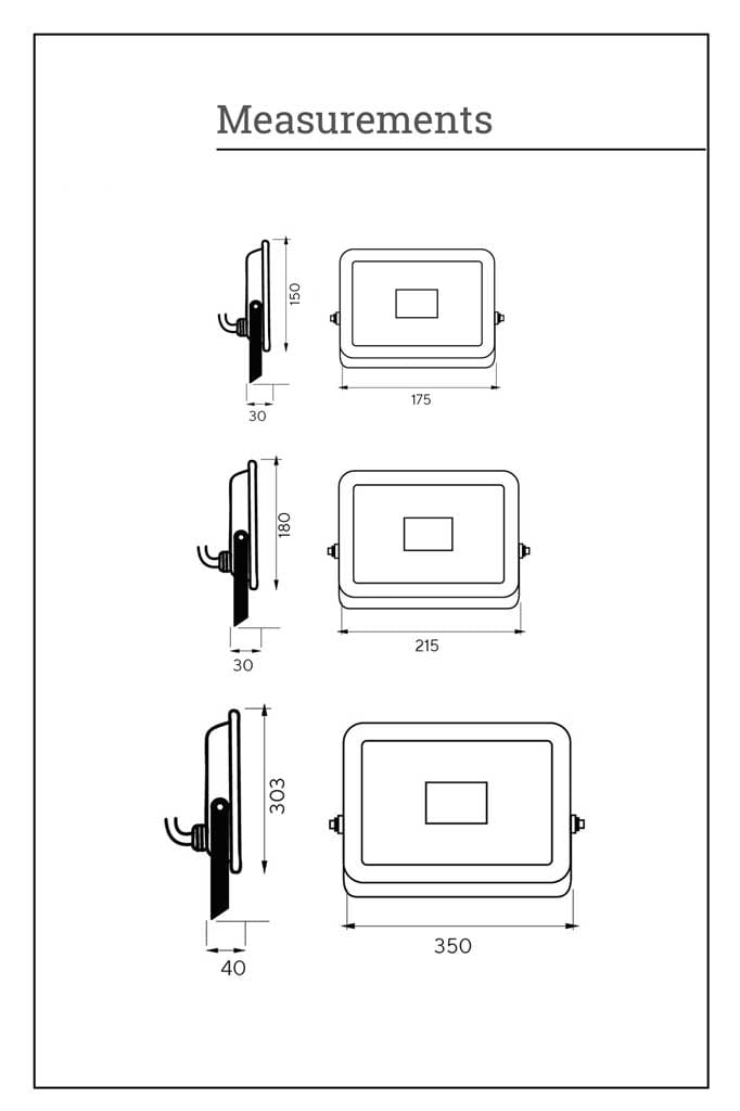 Outdoor floodlight measurements