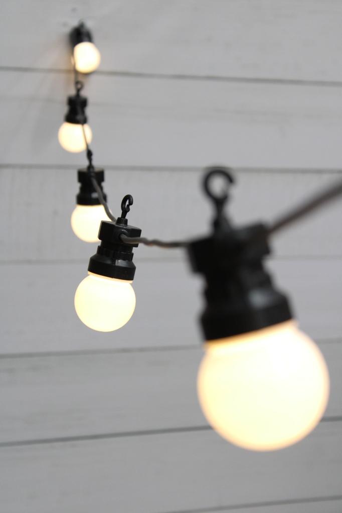 Outdoor opal bulb string light