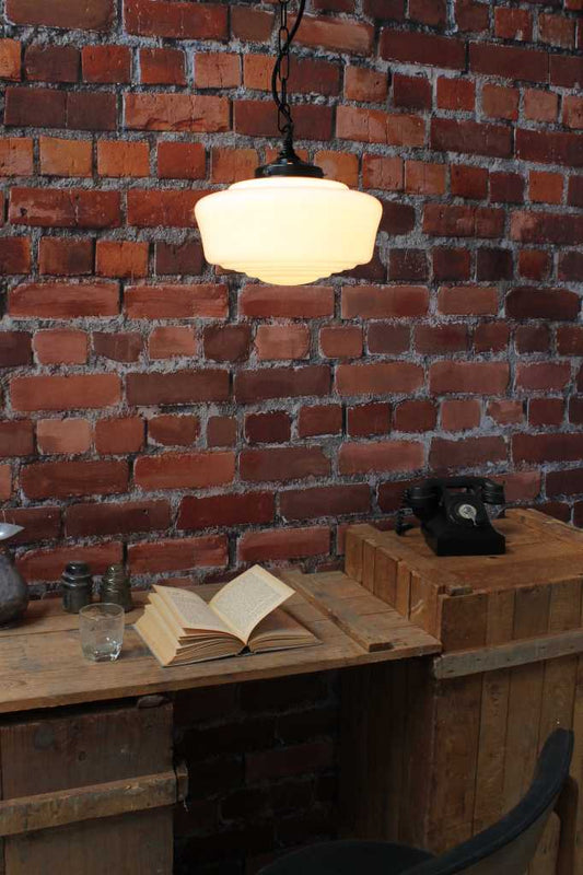 Carlyle Schoolhouse Glass Pendant Light