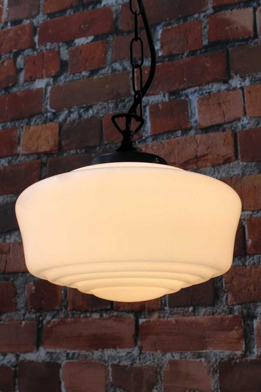 Carlyle Schoolhouse Glass Pendant Light