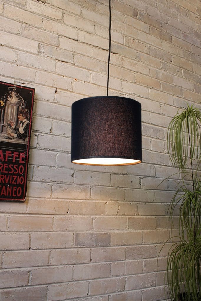 Fabric Drum Pendant Light