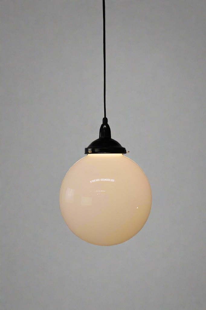 Pendant light with medium opal shade