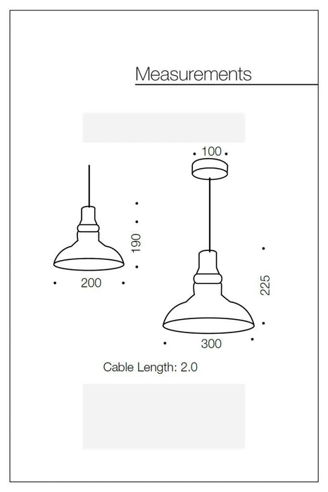 Speckter Amber Glass Pendant Light