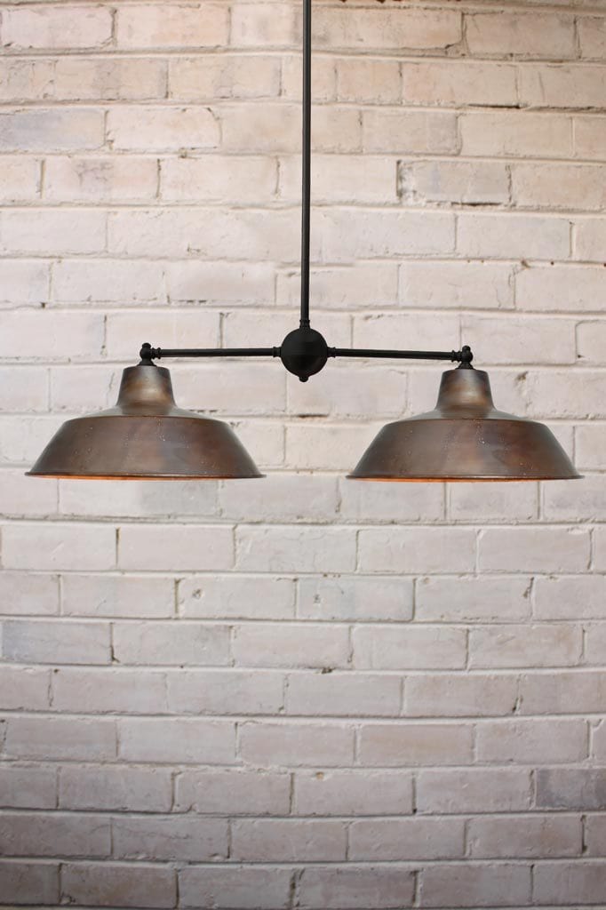 Pure copper multi arm pendant light