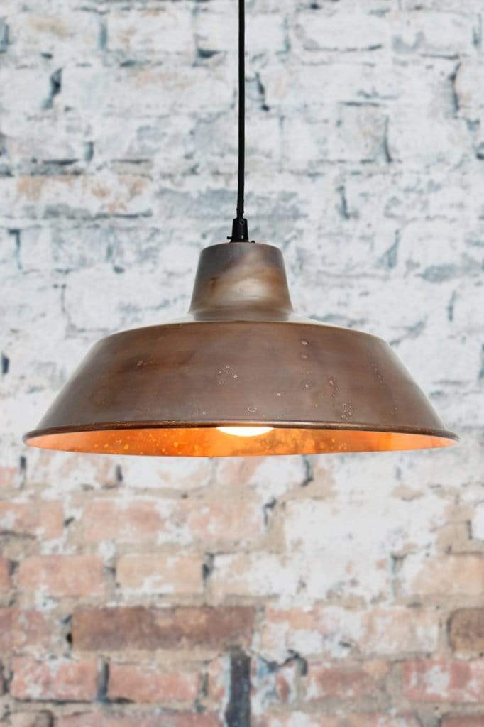 Pure copper pendant shade