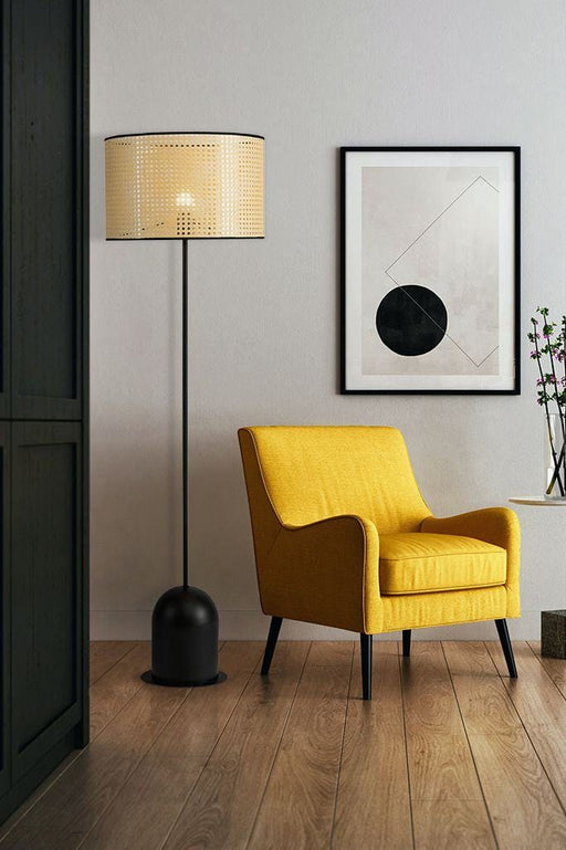 Yellow lampshade online for floor lamp