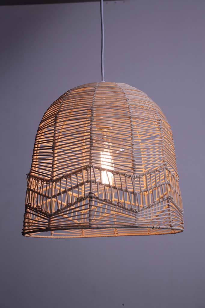 Woven on sale rattan pendant