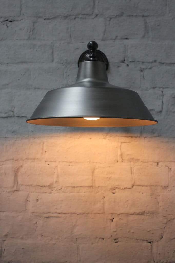  Raw steel wall light