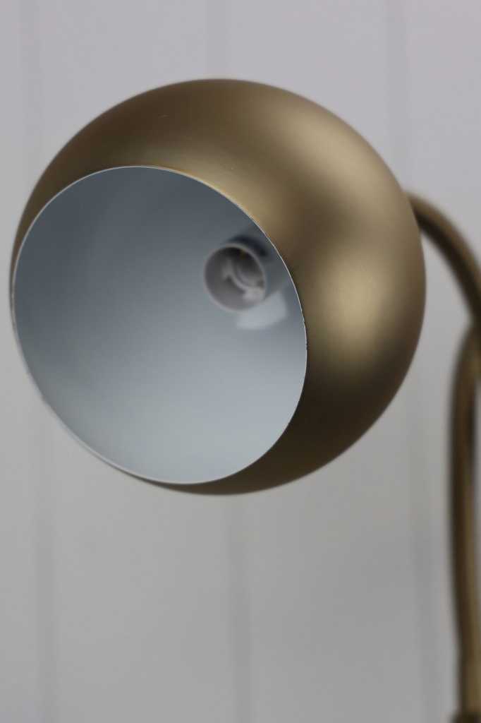 Retro floor lamp in bronze finish