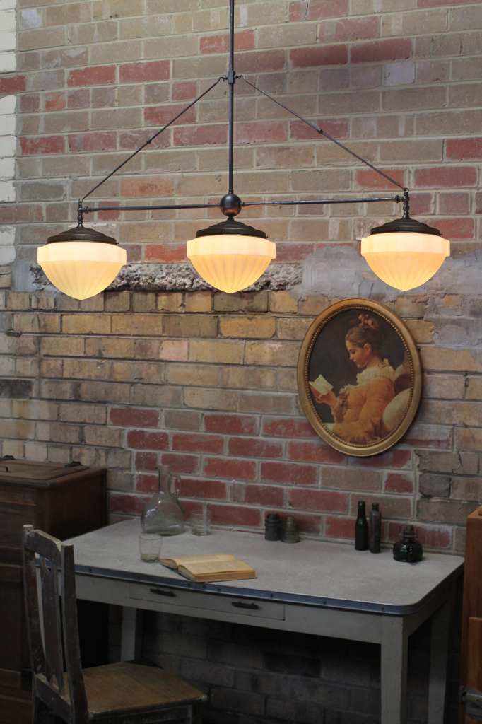 Riviera Industrial Pendant in antique bronze finish