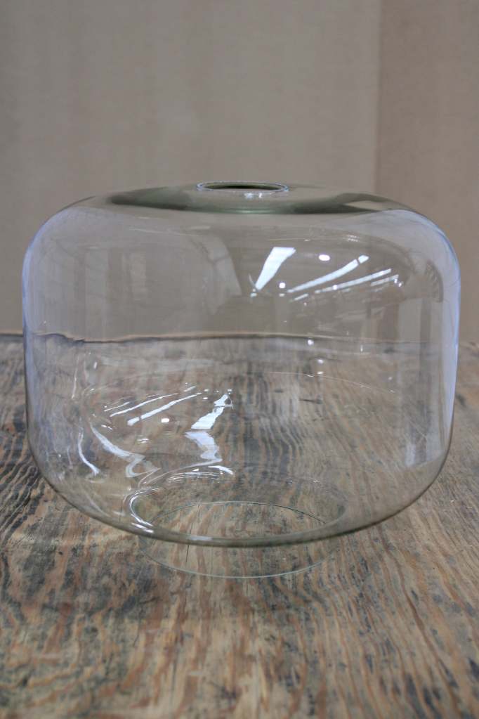 Round square glass shade