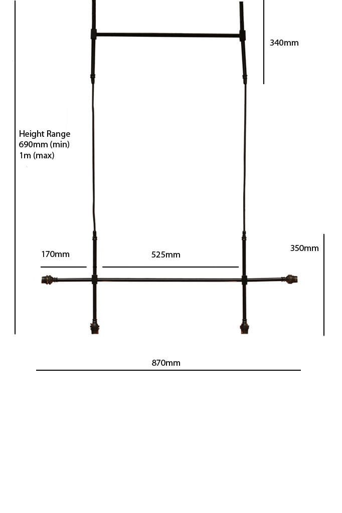 Spec sheet for junction multi light pendant