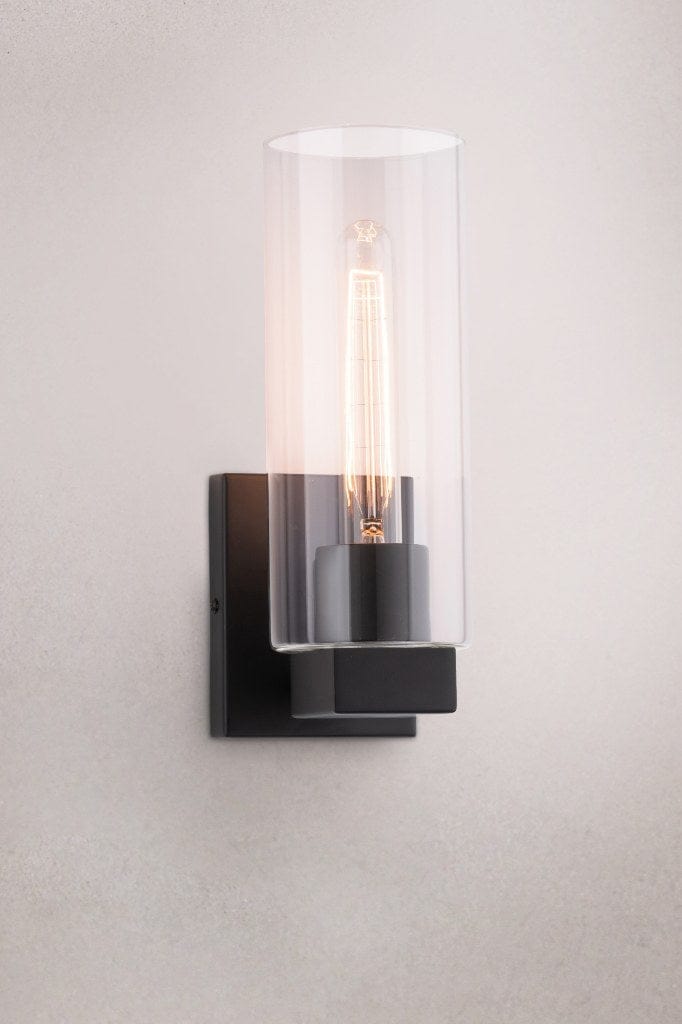 Stafford wall light in black'