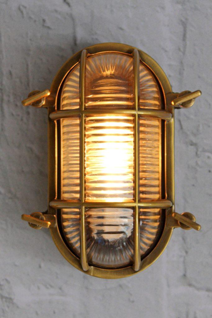 Oval Caged Outdoor Bulkhead Lights — Fat Shack Vintage