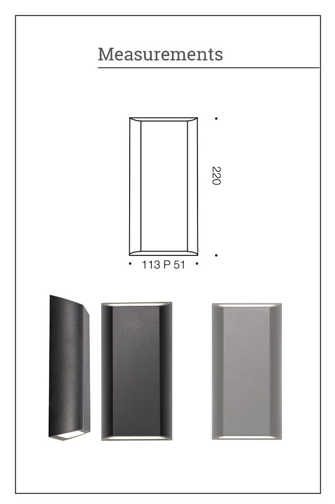 Vertical up down light measurements