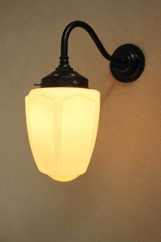 W193 wall light wall sconce milky glass shade bathroom hallway light