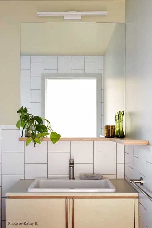 LED Bathroom Light over a mirror.