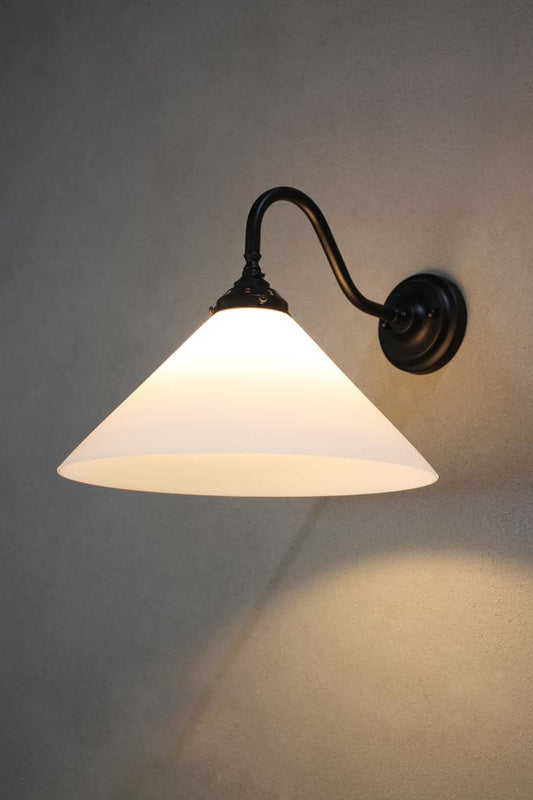 Conical Glass Wall Light