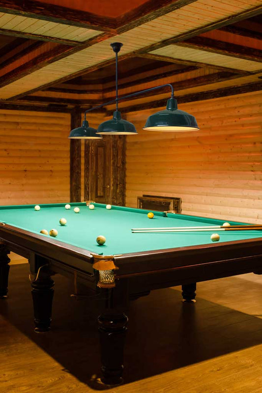 lights over pool table