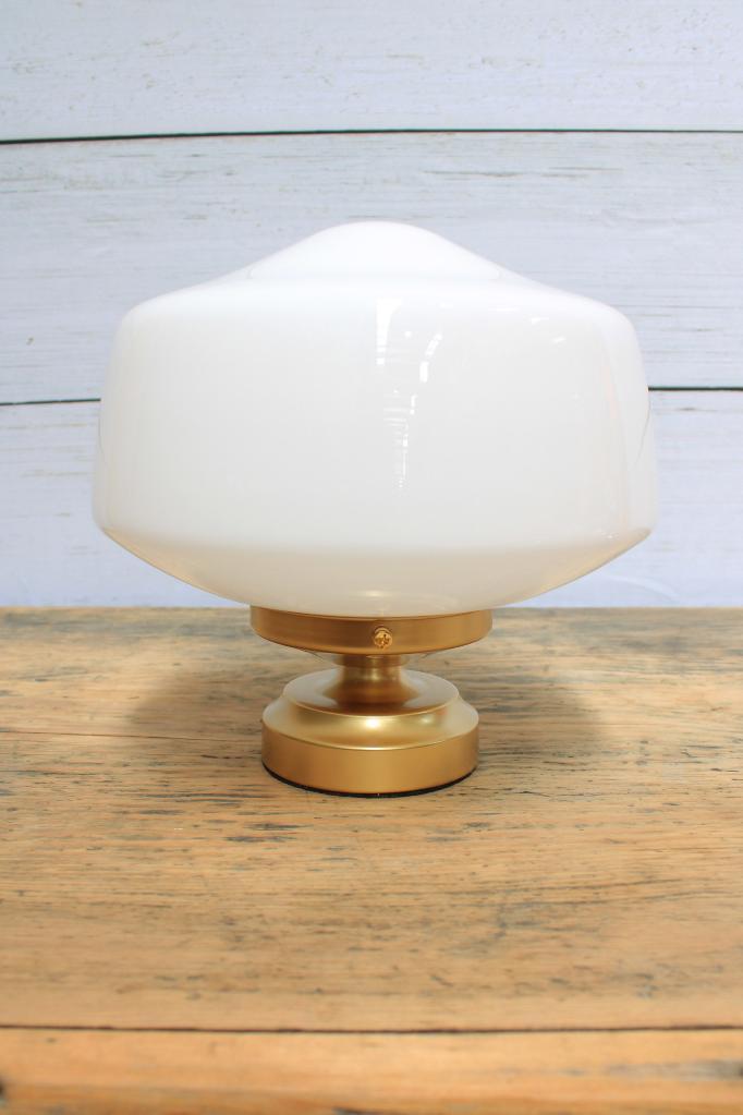 Washington Schoolhouse Lamp with gold base