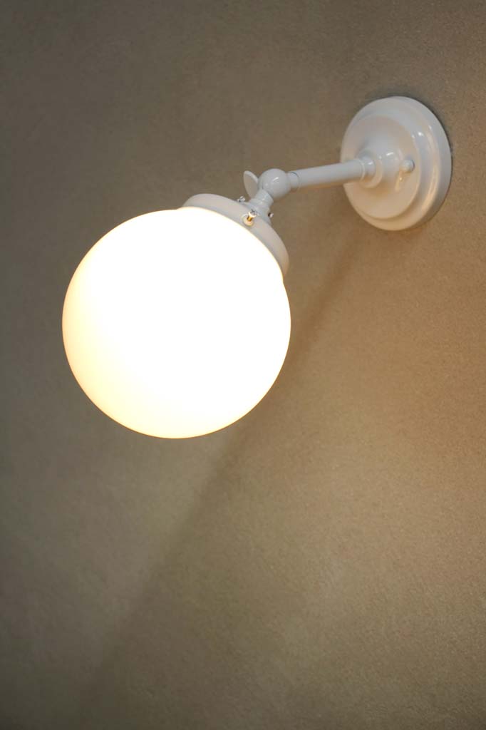 Whaite wall sconce opal shade