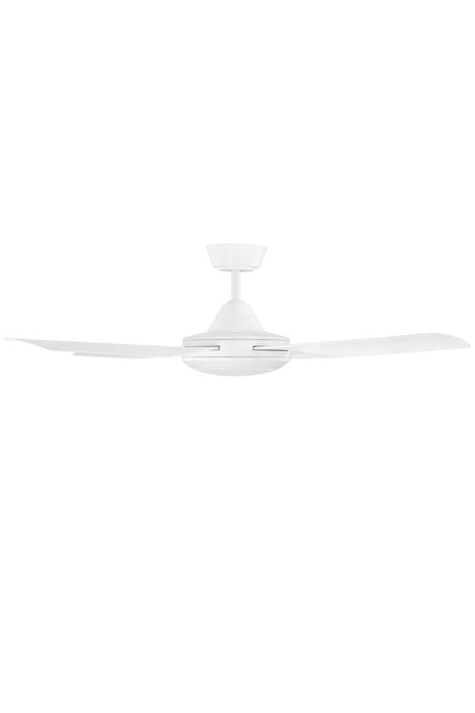 4 blade white ceiling fan with no light 