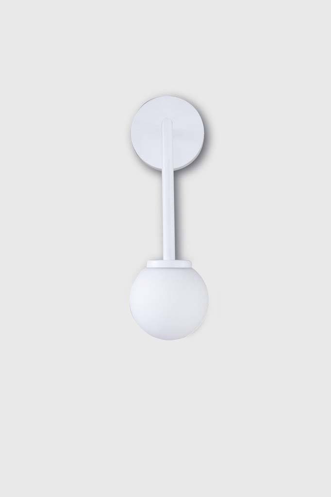 White long arm small wall light