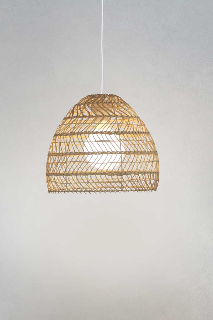 Small wicker online light shade